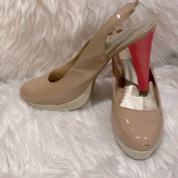 Rampage | Shoes | Rampage Platform Color Block Patent Beige Cream Coral Slingback Heels Sz 9 | Poshmark Rampage | Shoes | Rampage Platform Color Block Patent Beige Cream Coral Slingback Heels Sz 9 | Poshmark
